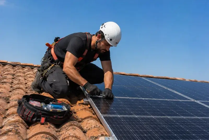 Maintenance et monitoring de panneaux solaires à Corme-Royal