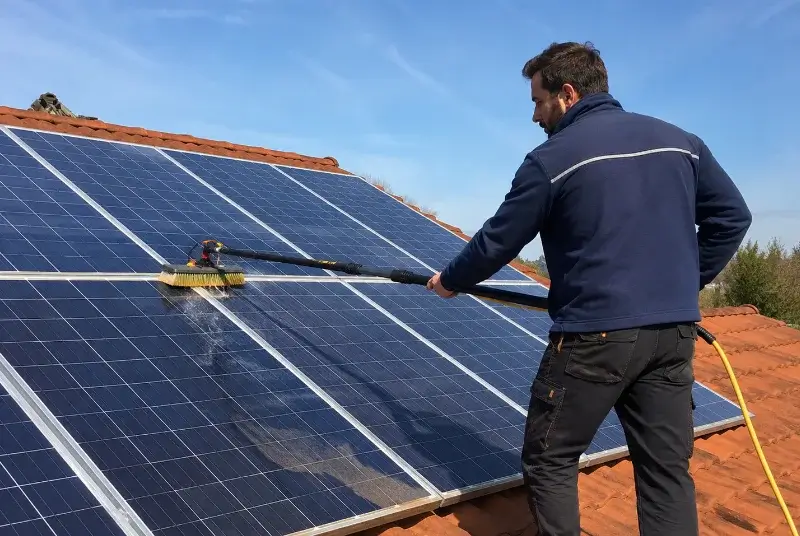 Nettoyage et entretien de panneaux solaires à Corme-Royal